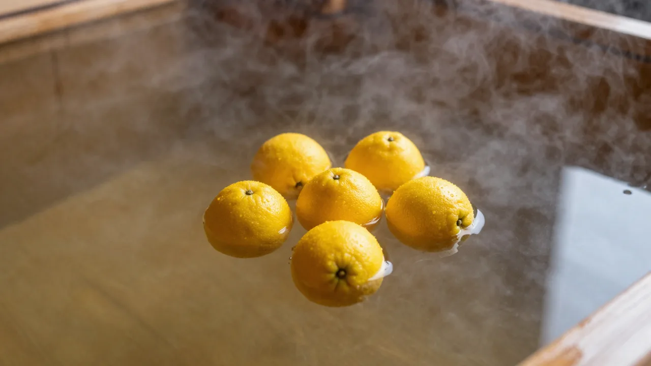 The brightness of a winter bath